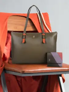 Baggit Structured Shoulder Bag with Wallet