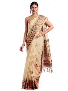 MIMOSA Ethnic Motifs Woven Design Zari Kanjeevaram Saree