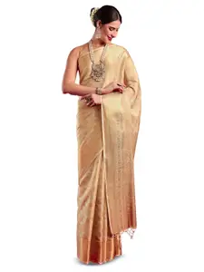 MIMOSA Ethnic Motif Woven Design Zari Kanjivaram Saree