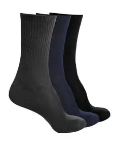 CRUSSET Men Pack Of 3 Assorted Calf-Length Socks