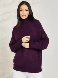 Styli Women Purple Pullover