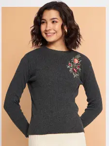 CLAPTON Ribbed Woollen Pullover