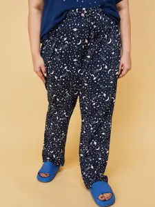 max Printed Cotton Mid-Rise Lounge Pant