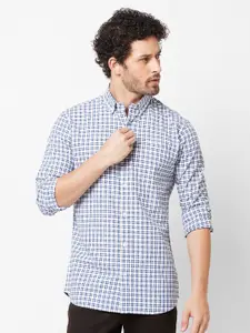 Kenneth Cole Slim Fit Gingham Checked Casual Shirt