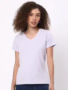 R&B V-Neck Cotton T-shirt