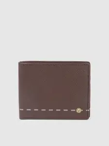 Allen Solly Men Textured Leather Two Fold Wallet