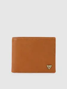 Allen Solly Men Textured Leather Two Fold Wallet