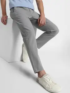 Dennis Lingo Men Grey Trousers