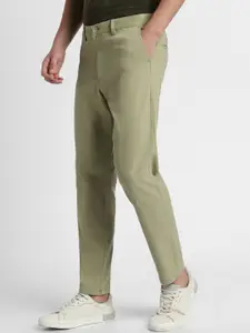 Dennis Lingo Men Green Trousers