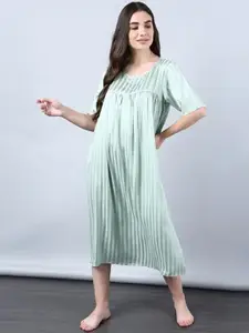 Aila Striped Nightdress
