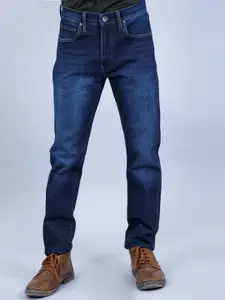BLUEBIRD Men White Classic Slim Fit Stretchable Jeans
