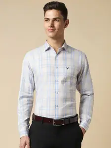 Allen Solly Slim Fit Checked Pure Cotton Long Sleeves Formal Shirt