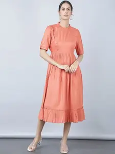 Aila A-Line Fit and Flare Midi Dress