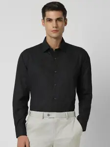 Van Heusen Geometric Printed Pure Cotton Formal Shirt
