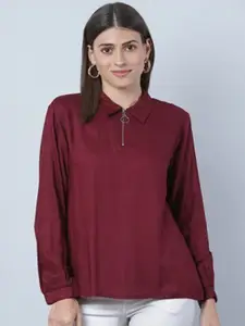 Aila Cotton Shirt Style Top