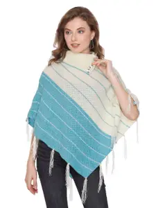 BAESD Striped Woollen Poncho