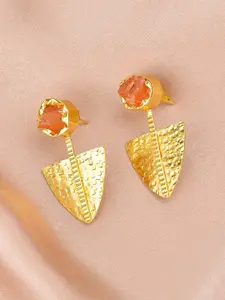 ZURII Brass Plated Drop Earrings