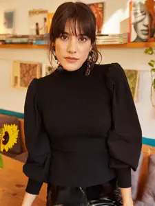 Olalook High Neck Fitted Top