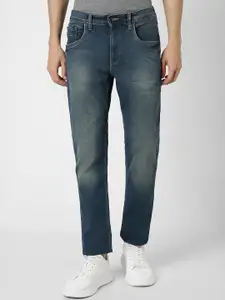 VAN HEUSEN DENIM LABS Men Heavy Fade Mid-Rise Stretchable Jeans