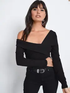Cool & Sexy Off-Shoulder Fitted Crop Top