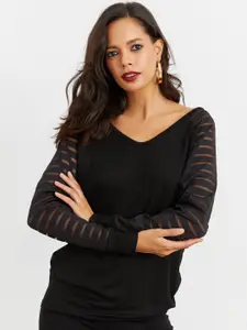 Cool & Sexy V-Neck Long Sleeves Top