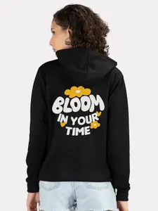 Mad Over Print Typography Printed Hooded Pullover