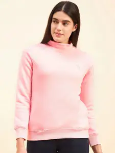 Sweet Dreams Pink High Neck Fleece Pullover Sweatshirt