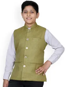 BAESD Boys Mandarin Collar Nehru Jacket