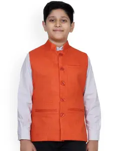 BAESD Boys Mandarin Collar Nehru Jacket