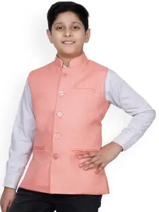 BAESD Boys Mandarin Collar Nehru Jacket