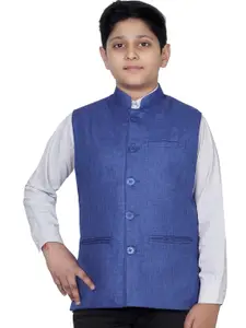 BAESD Boys Mandarin Collar Nehru Jacket