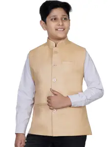 BAESD Boys Mandarin Collar Nehru Jacket