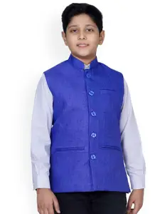BAESD Boys Mandarin Collar Nehru Jacket