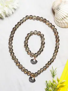 EL REGALO Beaded Necklace & Bracelet Jewellery Set