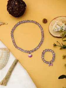 EL REGALO Beaded Necklace & Bracelet Jewellery Set