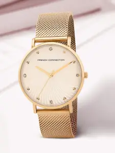 French Connection Women Dial & Stainless Steel Straps Analogue Watch FCC01RGM