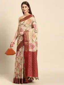 PATLIPALLU Floral Woven Design Zari Designer Banarasi Saree