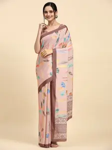 RACHNA Abstract Printed Mangalagiri Saree