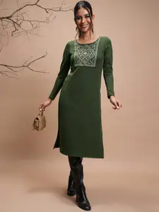 Vishudh Winter Embroidered Kurta