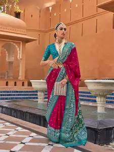 elora Ethnic Motifs Woven Design Patola Saree