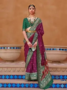 elora Ethnic Motifs Woven Design Patola Saree