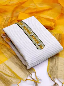 MANVAA Striped Unstitched Dress Material