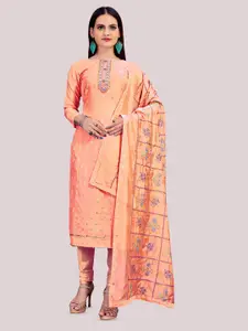 MANVAA Banarasi Jacquard Unstitched Dress Material