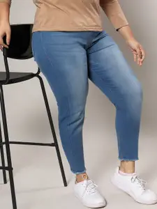 Instafab Plus Women Blue Smart Slim Fit Stretchable Jeans