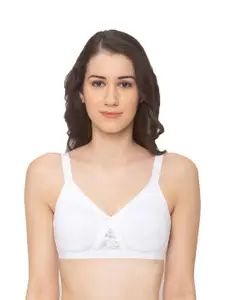 Candyskin Pack Of 2 Cotton Dry Fit Bra Full Coverage Non-Padded Non-Wired