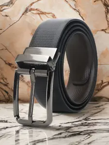 CRUSSET Men Textured Reversible Formal Belt