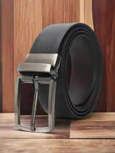 CRUSSET Men Textured Reversible Formal Belt