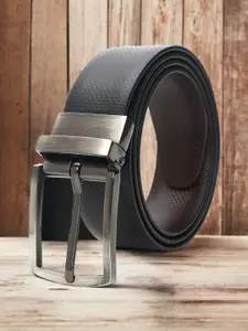 CRUSSET Men Textured Reversible Formal Belt