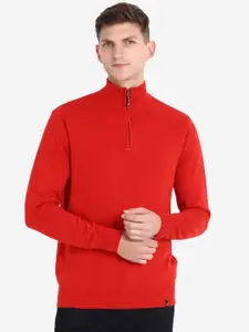 INVICTUS Long Sleeves Mock Collar Pure Cotton Pullover