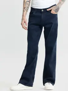 Snitch Men Blue Bootcut Mildly Distressed Stretchable Jeans